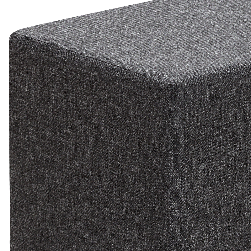 Σκαμπώ υφασμάτινο χρώμα ανθρακί 3