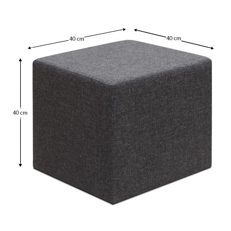 Σκαμπώ υφασμάτινο χρώμα ανθρακί 4