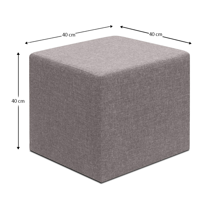 Σκαμπώ υφασμάτινο χρώμα καφέ 4