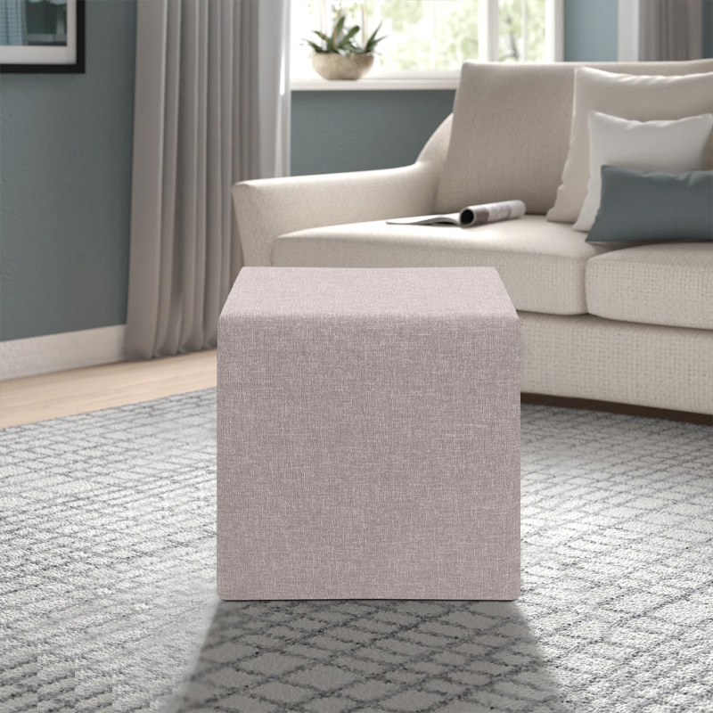 Σκαμπώ υφασμάτινο χρώμα μπεζ 2