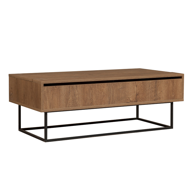 Τραπεζάκι σαλονιού με σερβιτόρο χρώμα καρυδί 7