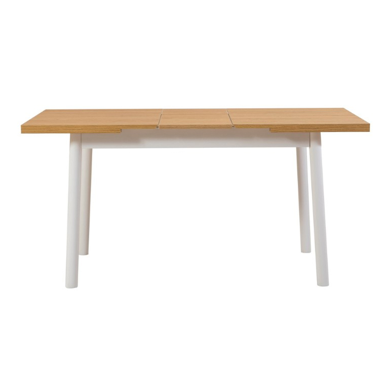 Τραπέζι επεκτεινόμενο χρώμα φυσικό - λευκό 120/ 5