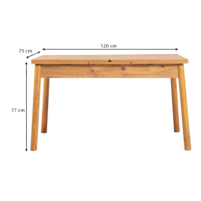 Τραπέζι επεκτεινόμενο χρώμα 120/ 6