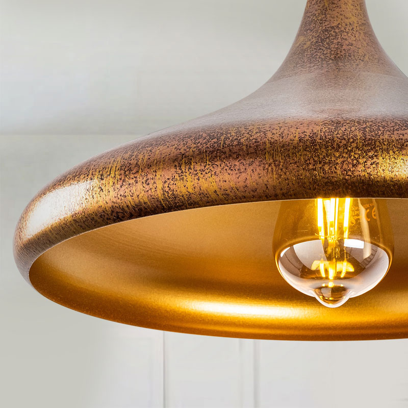 Φωτιστικό οροφής E27 μεταλλικό μονόφωτο χρώμα Φ34x119εκ. 3