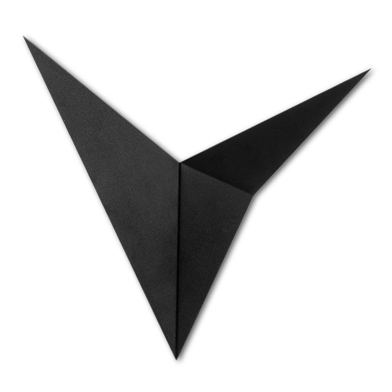 Απλίκα τοίχου μεταλλική χρώμα μαύρο