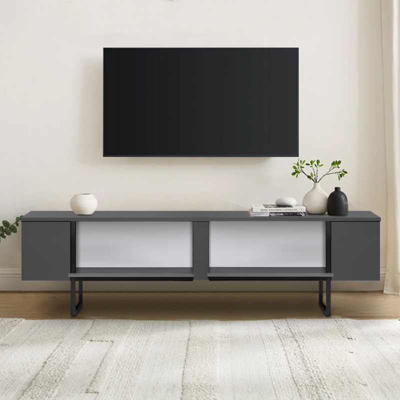 Έπιπλο τηλεόρασης χρώμα ανθρακί 4