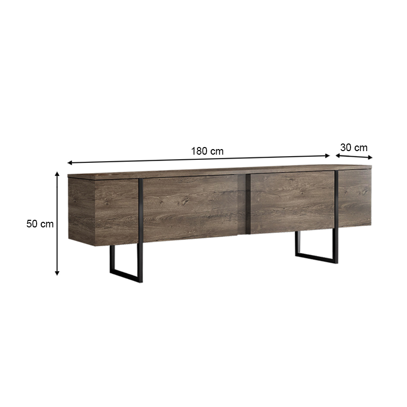 Έπιπλο τηλεόρασης χρώμα καρυδί 6