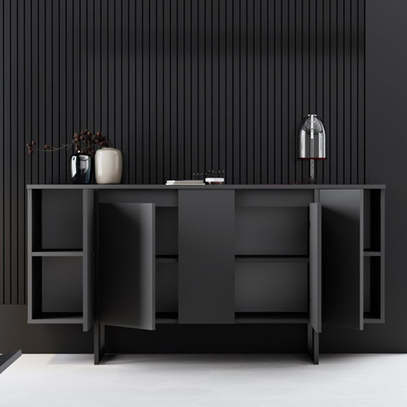 Μπουφές χρώμα ανθρακί 3