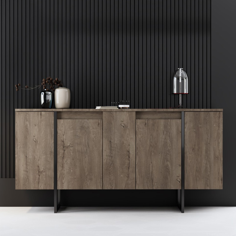 Μπουφές χρώμα καρυδί 2