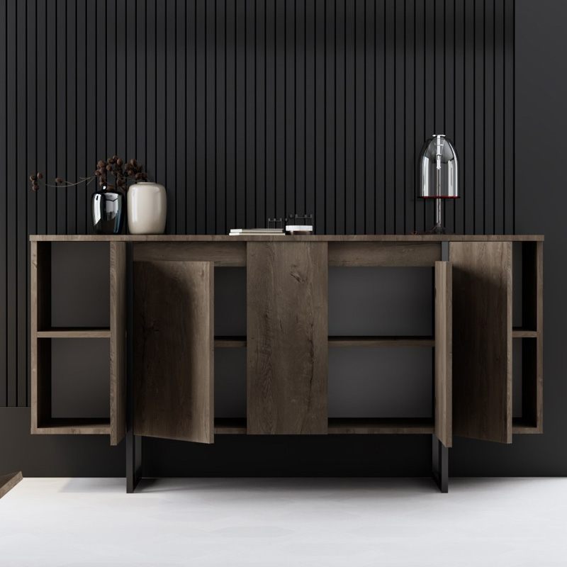 Μπουφές χρώμα καρυδί 3