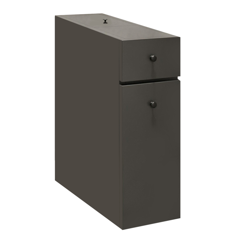 Ντουλάπι μπάνιου χρώμα ανθρακί 3