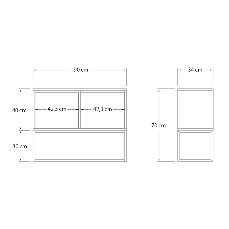 Κονσόλα - Μπουφές χρώμα μπεζ travertine - χρυσό 5