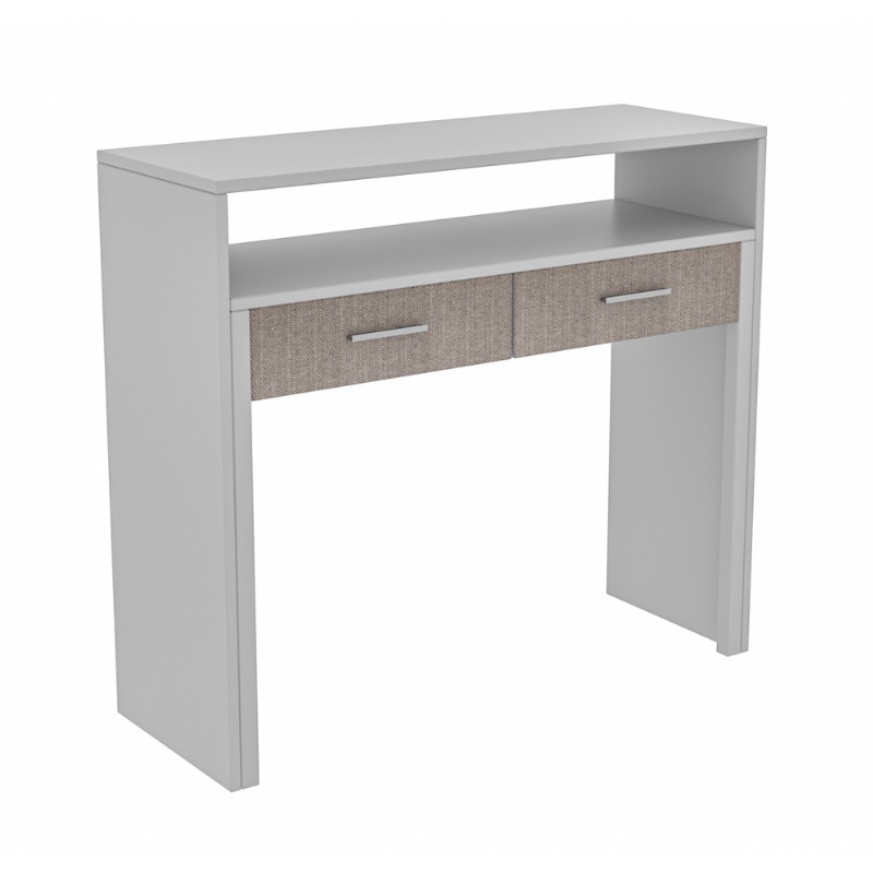 Κονσόλα - Γραφείο εργασίας χρώμα λευκό 99x36/58x88εκ. 4