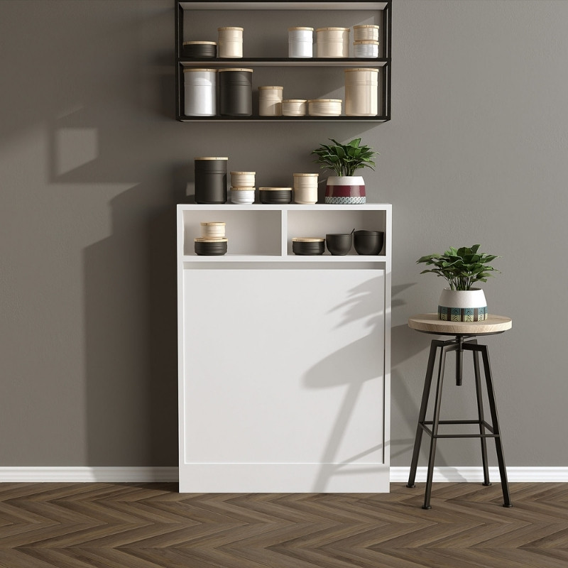 Τραπέζι επιτοίχιο πτυσσόμενο χρώμα λευκό 4