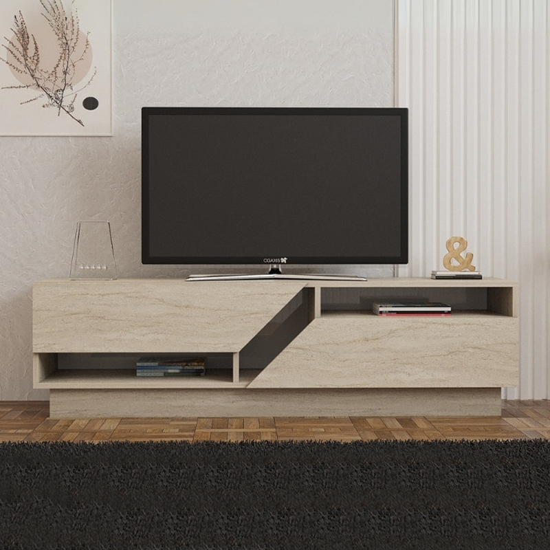 Έπιπλο τηλεόρασης χρώμα travertine 3