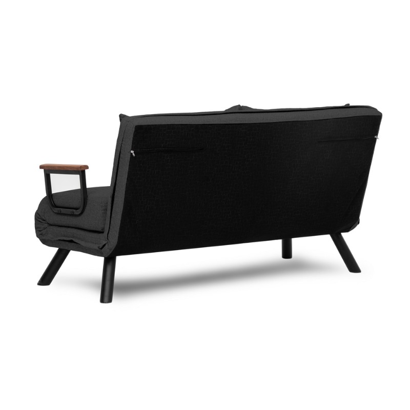 Καναπές - κρεβάτι διθέσιος υφασμάτινος χρώμα ανθρακί 9