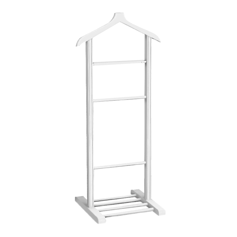 Επιδαπέδια κρεμάστρα ξύλινη χρώμα λευκό 3