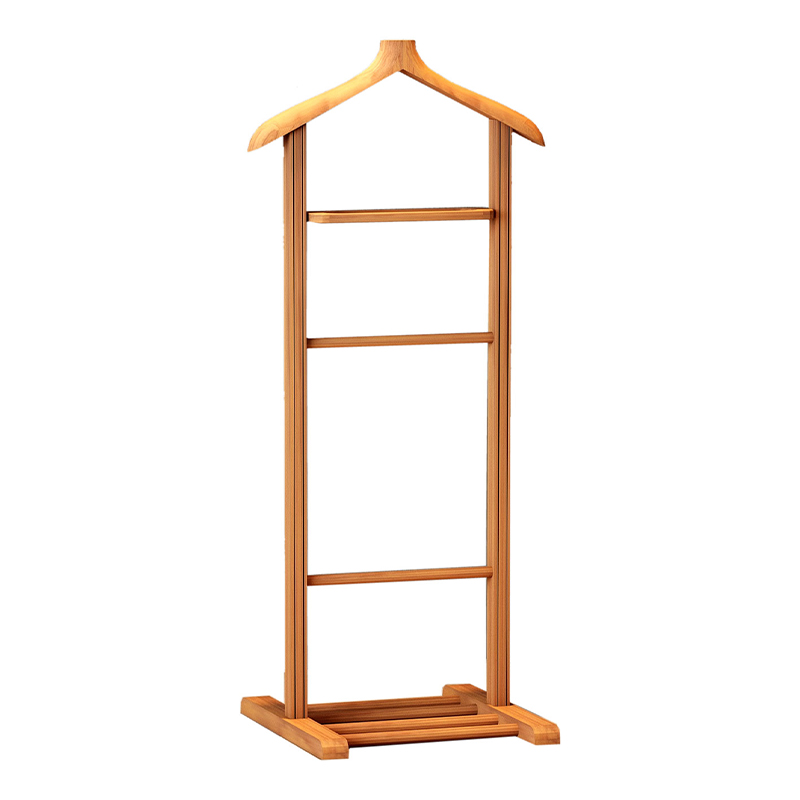 Επιδαπέδια κρεμάστρα ξύλινη χρώμα φυσικό 3