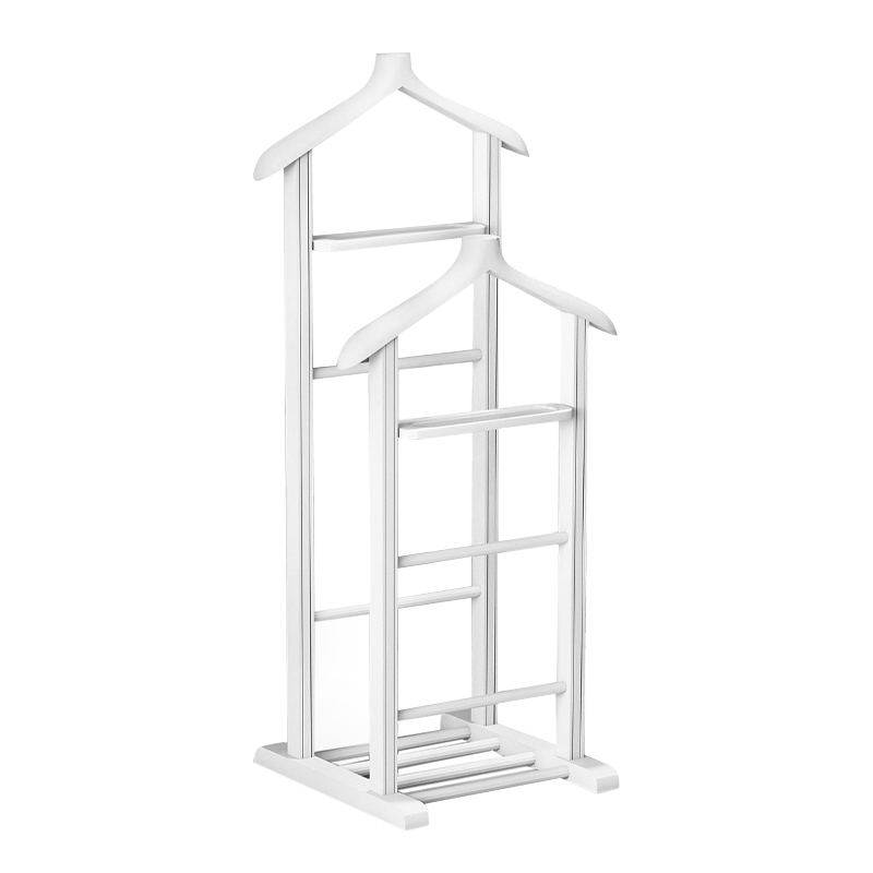 Επιδαπέδια κρεμάστρα II ξύλινη χρώμα λευκό 3