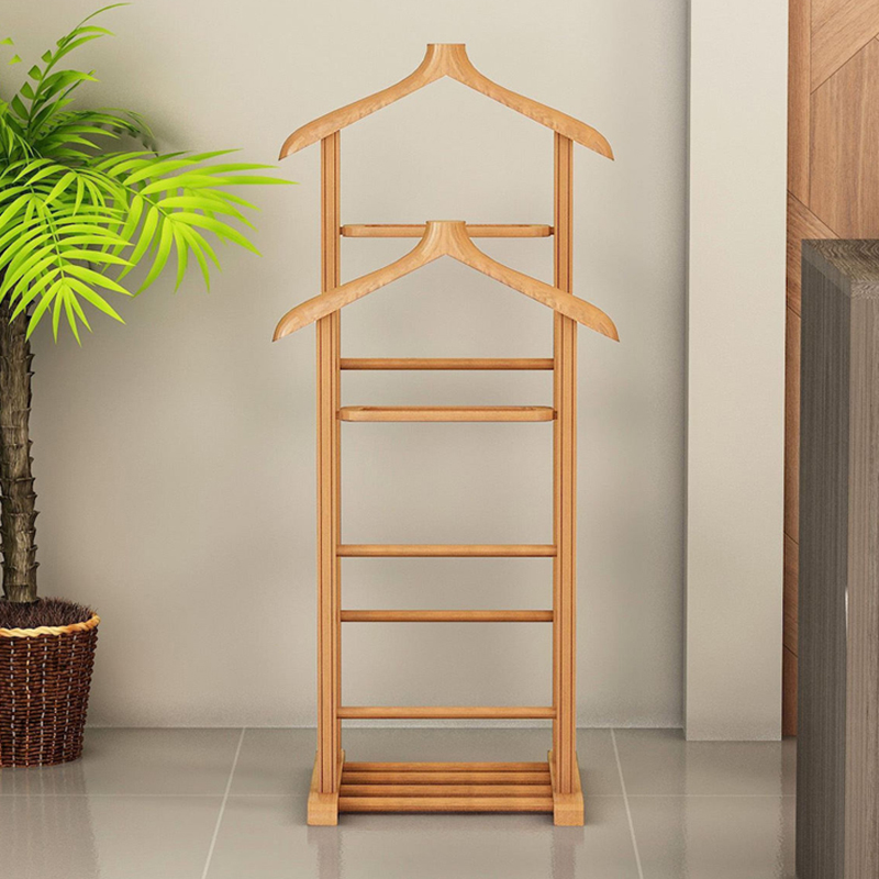 Επιδαπέδια κρεμάστρα II ξύλινη χρώμα φυσικό 2