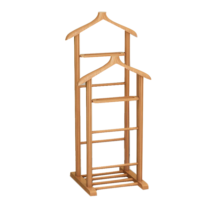 Επιδαπέδια κρεμάστρα II ξύλινη χρώμα φυσικό 3