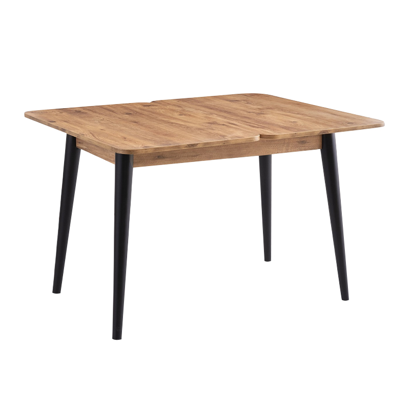 Τραπέζι επεκτεινόμενο χρώμα - μαύρο 100x60(120x100)x79,5εκ. 5