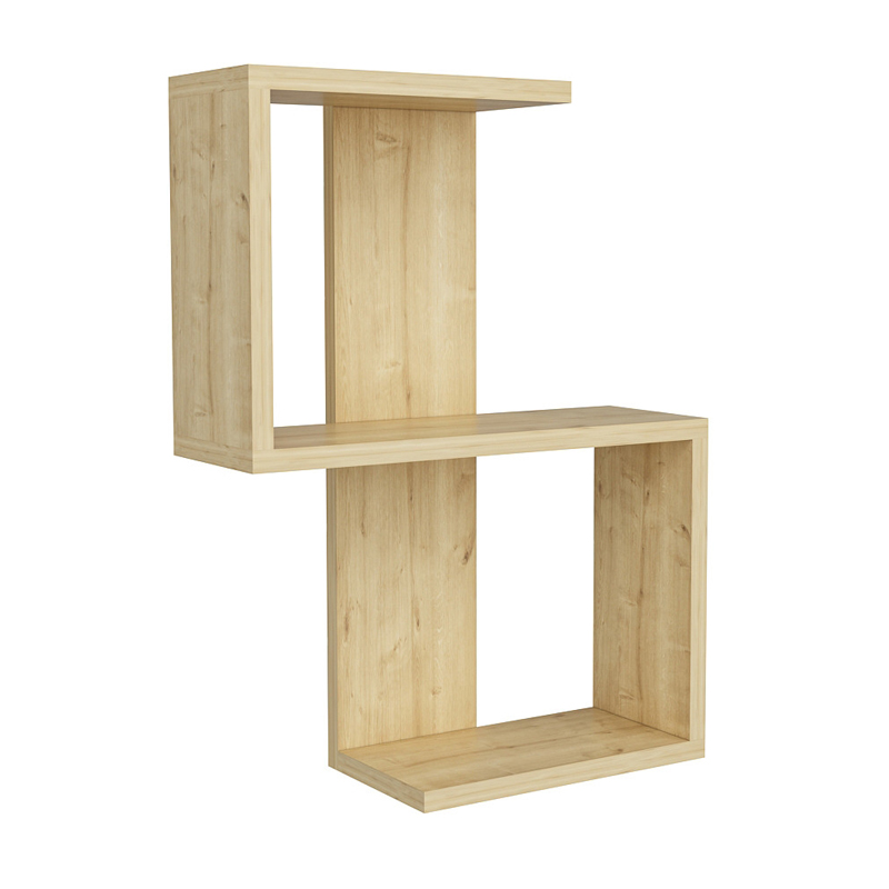 Ραφιέρα τοίχου χρώμα oak 3