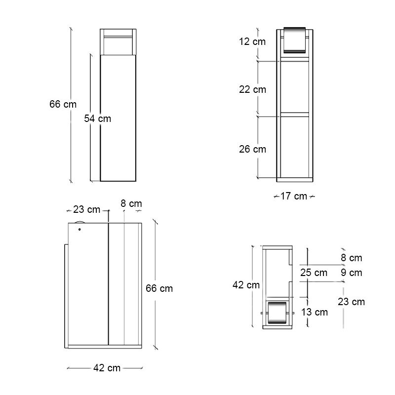 Ντουλάπι μπάνιου χρώμα λευκό 5