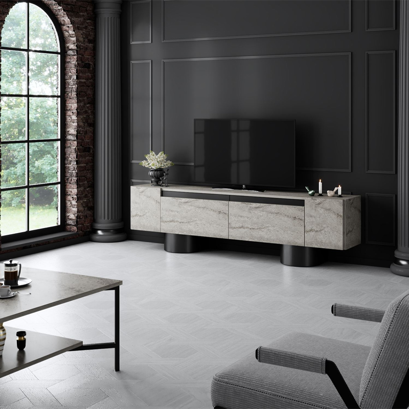 Έπιπλο τηλεόρασης χρώμα travertine 5