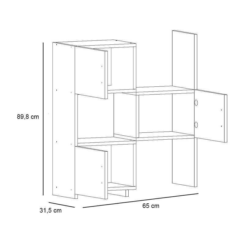 Ντουλάπι κουζίνας - μπάνιου χρώμα λευκό 7