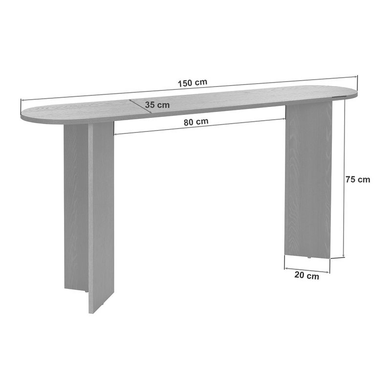 Κονσόλα χρώμα καρυδί 7