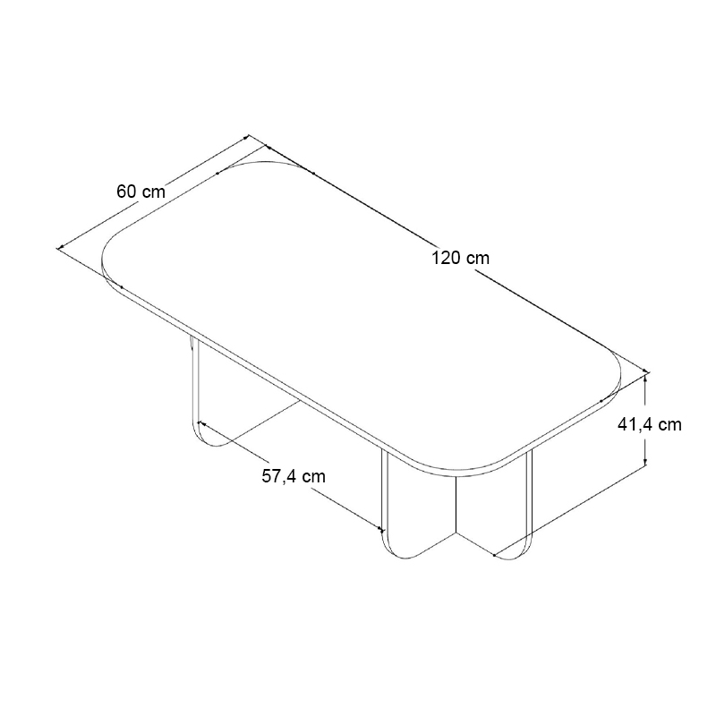 Τραπεζάκι σαλονιού χρώμα καρυδί 5