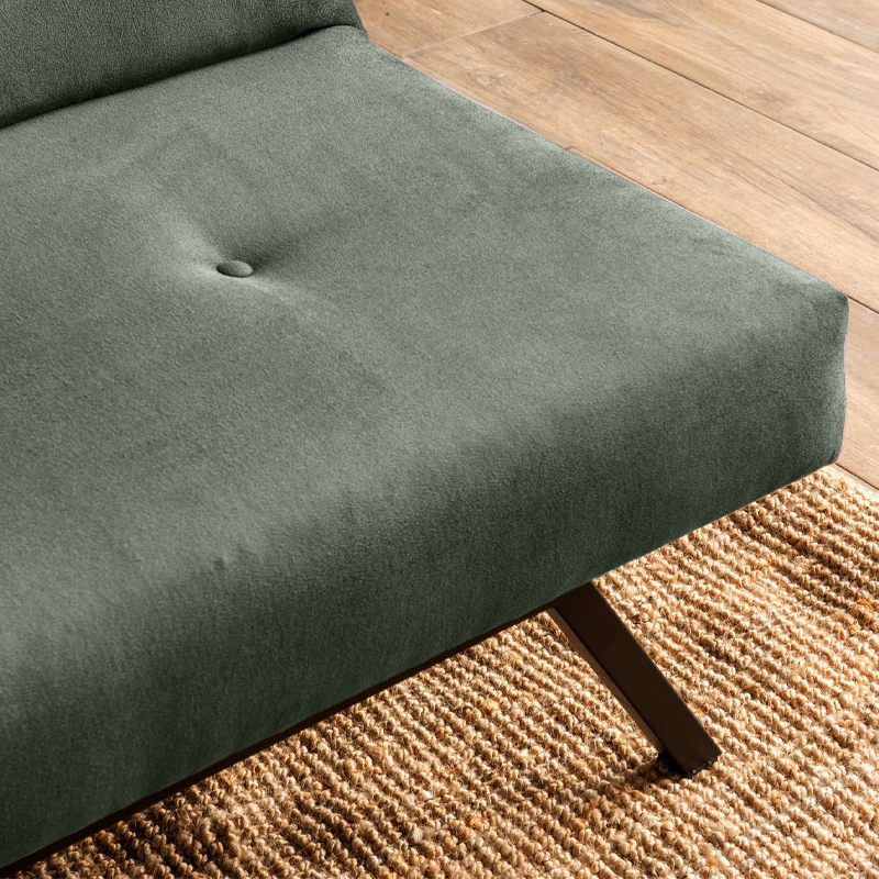 Καναπές - κρεβάτι τριθέσιος υφασμάτινος χρώμα πράσινο 4