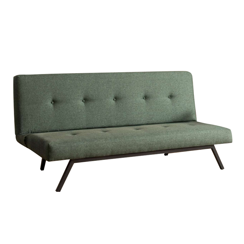 Καναπές - κρεβάτι τριθέσιος υφασμάτινος χρώμα πράσινο 6