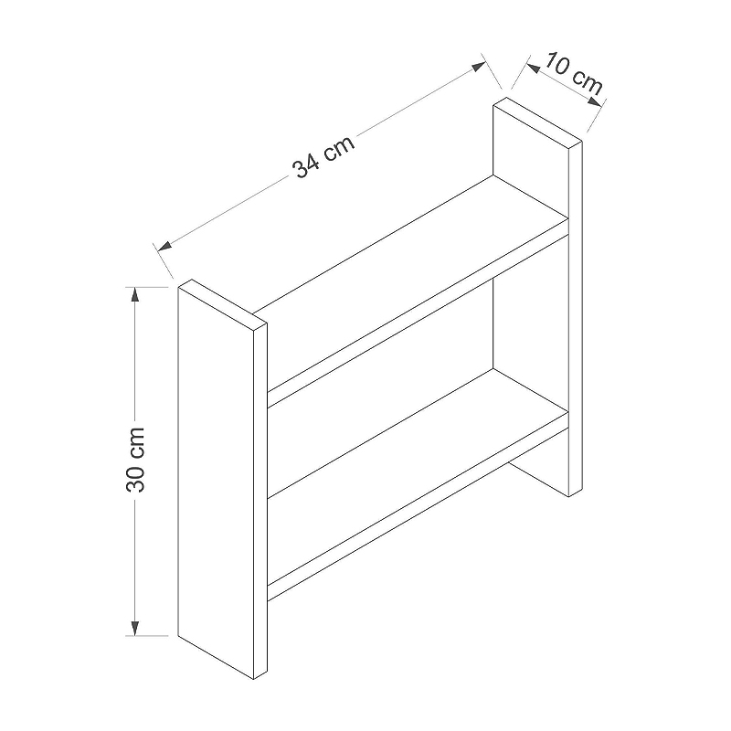Ραφιέρα κουζίνας χρώμα oak 4