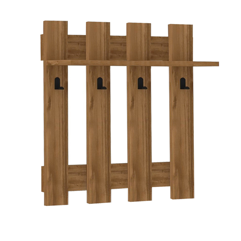 Κρεμάστρα τοίχου χρώμα καρυδί 2