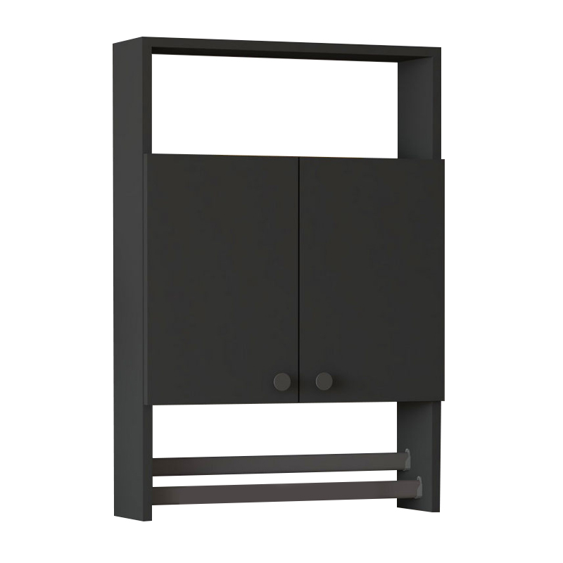 Ντουλάπι μπάνιου επιτοίχιο χρώμα ανθρακί 2