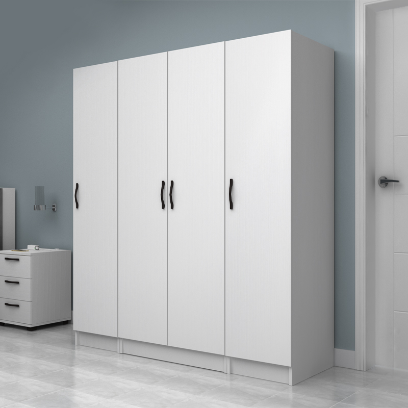 Ντουλάπα ρούχων τετράφυλλη χρώμα λευκό 3