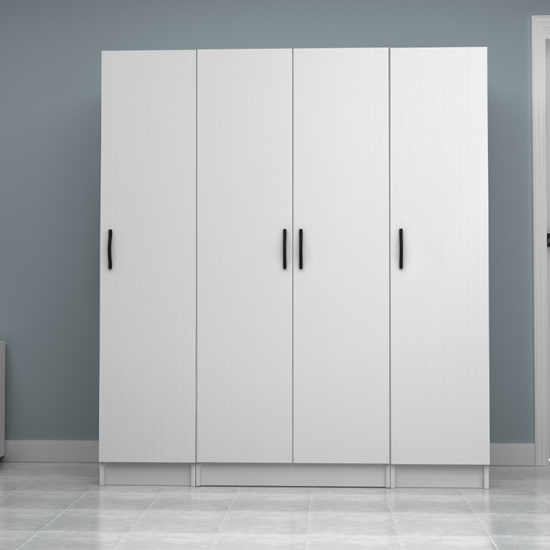 Ντουλάπα ρούχων τετράφυλλη χρώμα λευκό 4