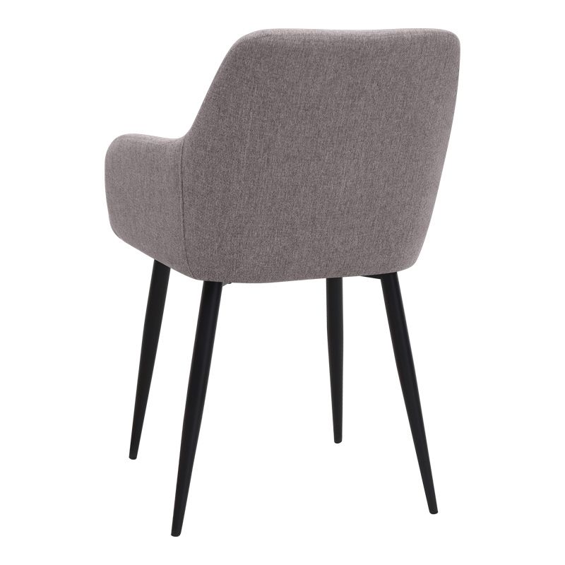 Σετ τραπεζαρία 5τμχ - χρώμα γκρι σκυροδέματος - ανοιχτό μπεζ Ø100x78εκ. 3