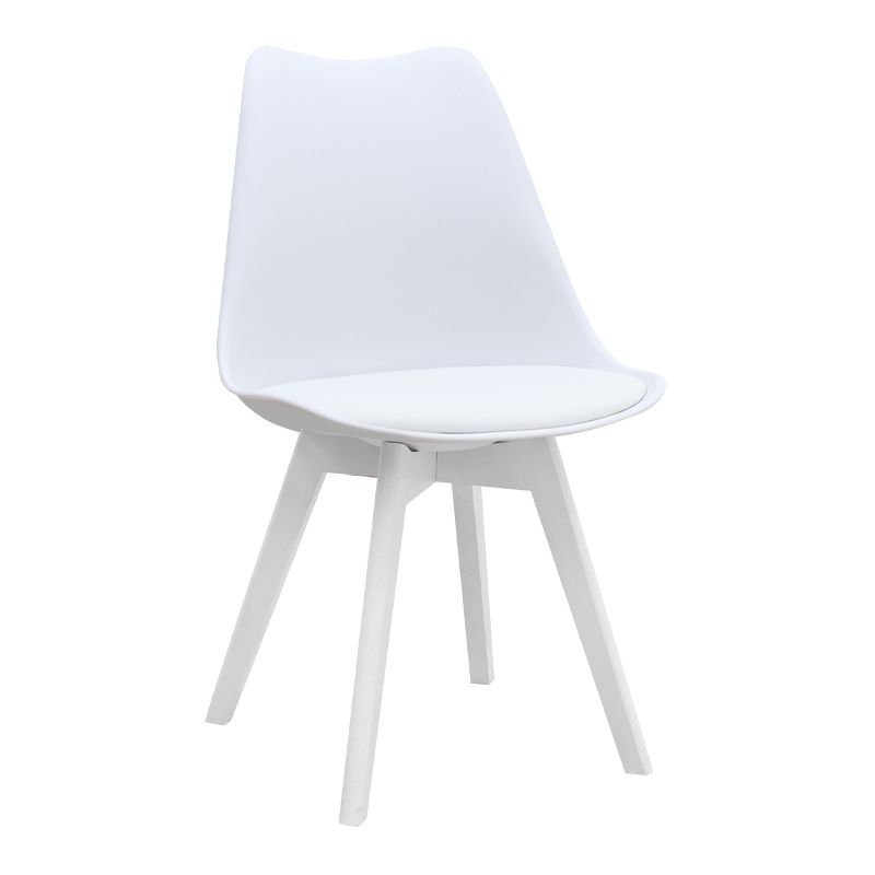 Σετ τραπεζαρία 5τμχ - χρώμα λευκό Ø100x78εκ. 2