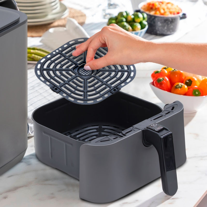 Φριτέζα αέρος - AirFryer LUXELL με αποσπώμενο κάδο 7,5lt χρώμα μαύρο 1550-1850W 4