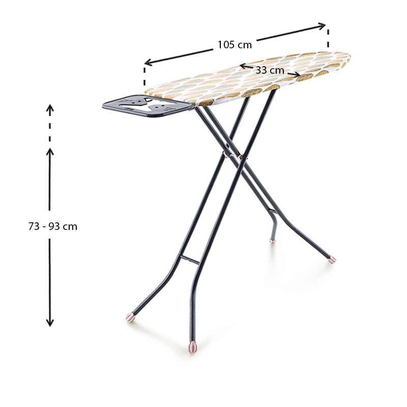 Σιδερώστρα ρούχων Eko Class Perilla μεταλλική ανθρακί 105x33x93εκ. 3