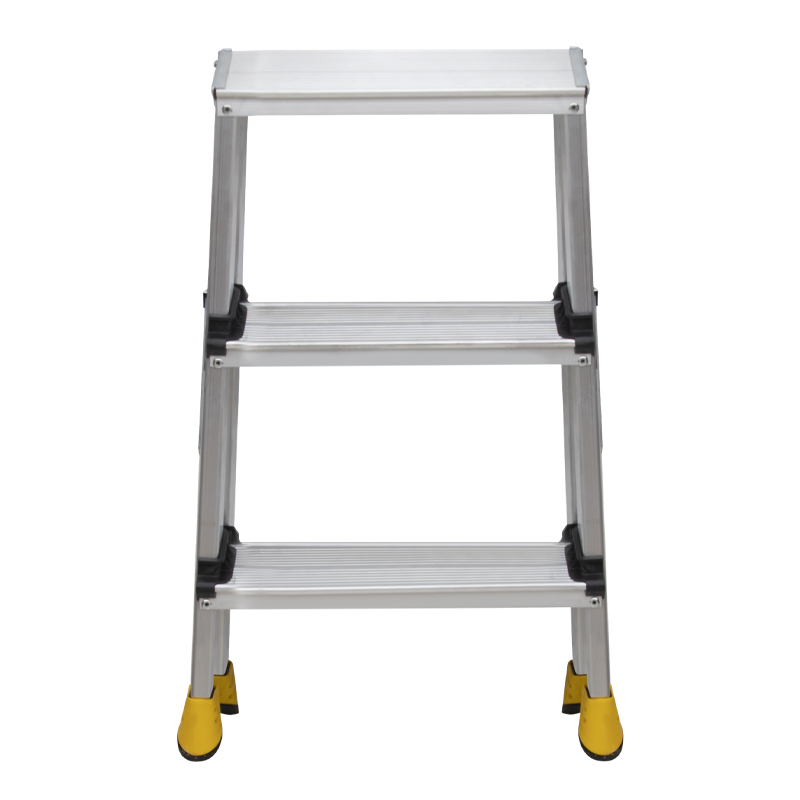 Σκάλα Double Step Perilla αλουμινίου 3+3 σκαλοπάτια 62εκ. 2