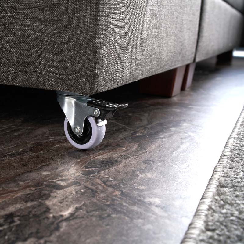 Γωνιακός καναπές - κρεβάτι δεξιά γωνία υφασμάτινος χρώμα ανθρακί 5