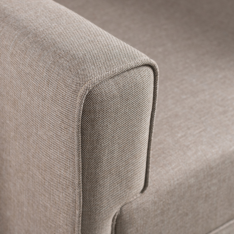 Πολυθρόνα υφασμάτινη χρώμα κρεμ 3