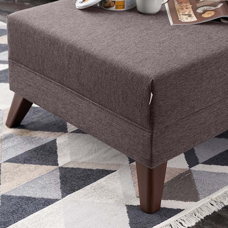 Γωνιακός καναπές δεξιά γωνία υφασμάτινος χρώμα καφέ 3