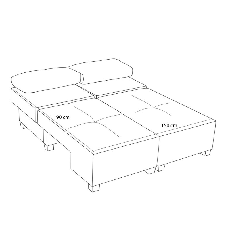 Καναπές - κρεβάτι πολυμορφικός τριθέσιος υφασμάτινος χρώμα κρεμ 11